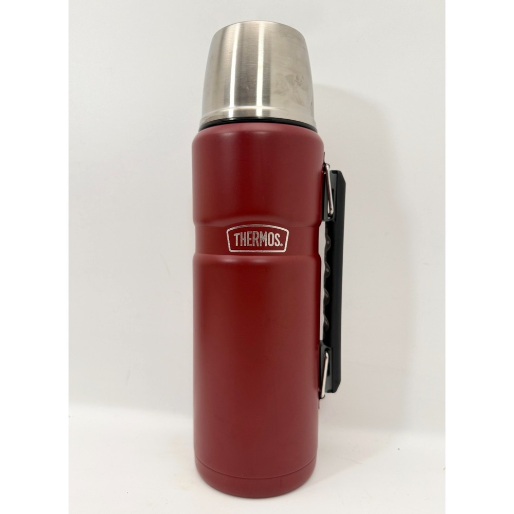 Thermos Stainless King 40oz Vacuum Insulated Bottle Red SK2010MR4 Camping Work